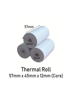 10 Rollos de Papel Térmico 57x35x12 | BPA Free | Certificado 2