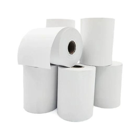 Pack 5 Rollos Papel Térmico 75x60x12mm BPA Free FSC