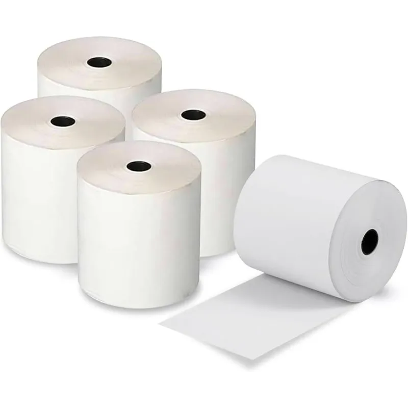 Pack 5 Rollos de Papel Térmico 80x60x12 mm | BPA Free |