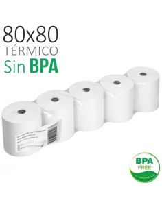 5 Rollos Papel Térmico 2