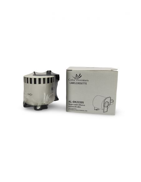 Cinta Continua de Papel Térmico DK22205, Brother compatible barata