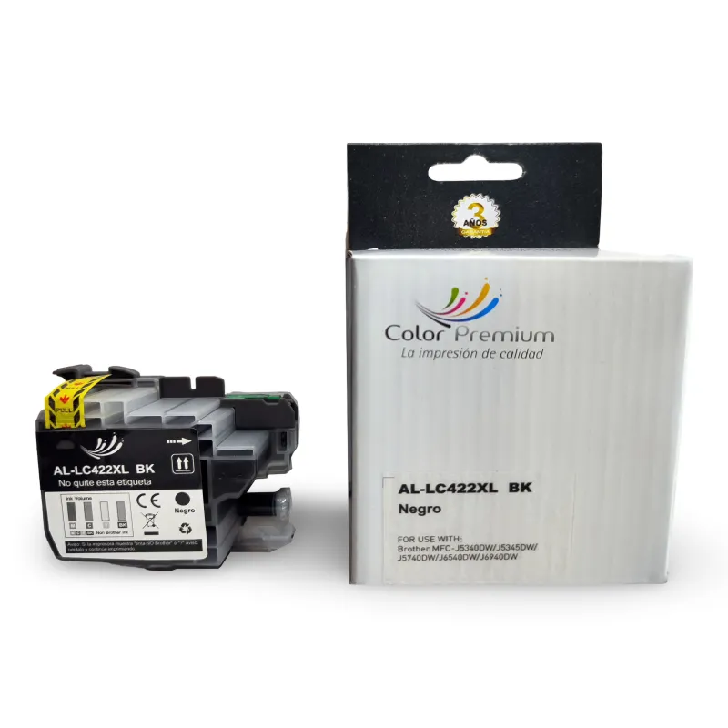 Brother LC422XLBK, Cartucho Tinta Negro XL compatible