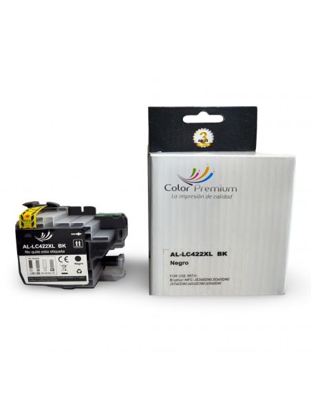 Brother LC422XLBK, Cartucho Tinta Negro XL compatible