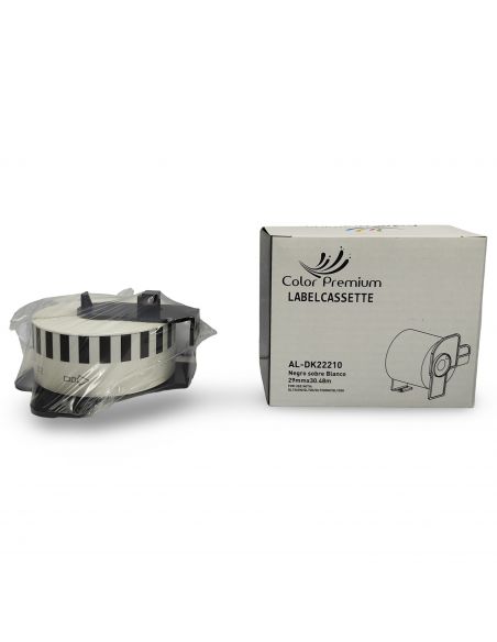 Brother DK22210 cinta continua, Recambio etiquetas blanco Brother DK22210 cinta continua, Recambio etiquetas blanco