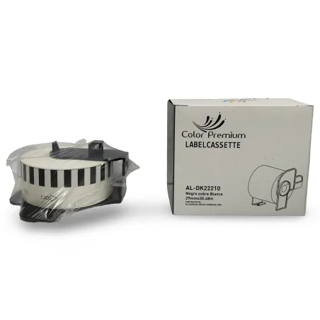Brother DK22210 cinta continua, Recambio etiquetas blanco