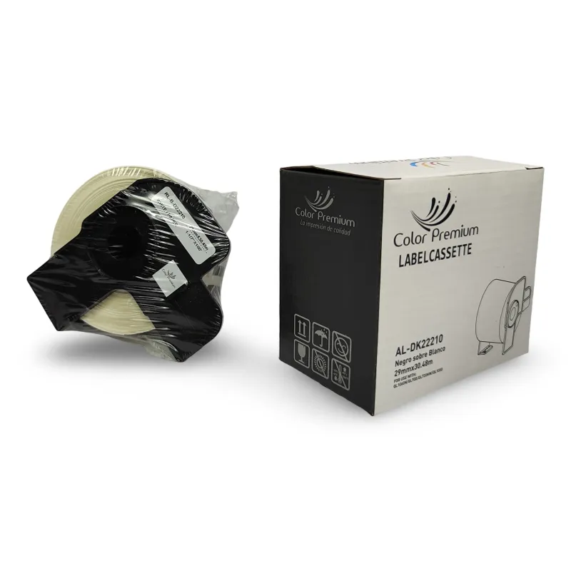 Brother DK22210 cinta continua, Recambio etiquetas blanco