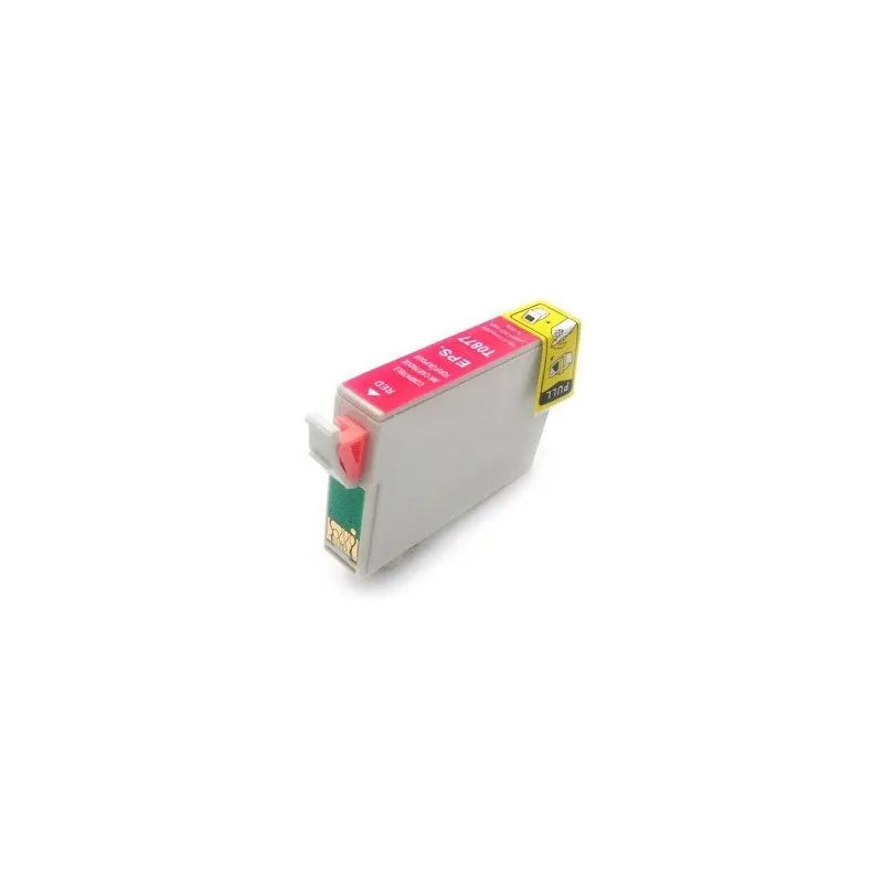 Cartucho de tinta T0877, compatible con epson, rojo