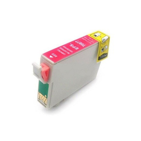 Cartucho de tinta T0877, compatible con epson, rojo