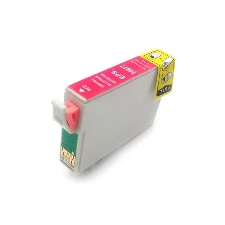 Cartucho de tinta T0877, compatible con epson, rojo