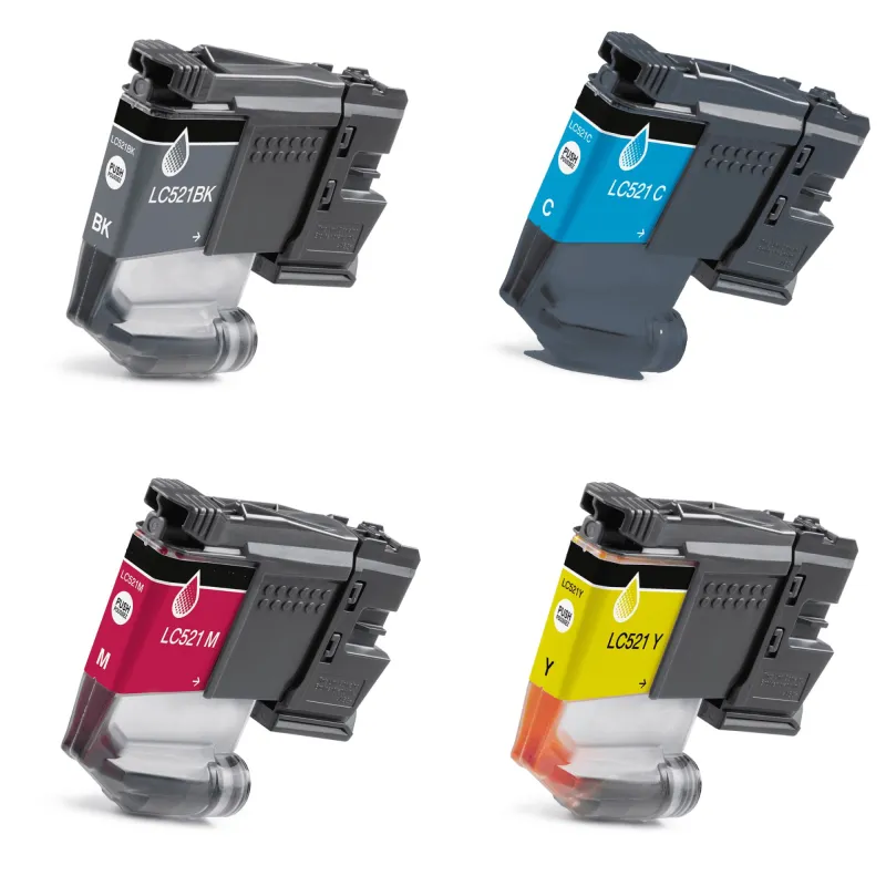Brother LC521 tinta compatible ( LC521BK, LC521C, LC521M