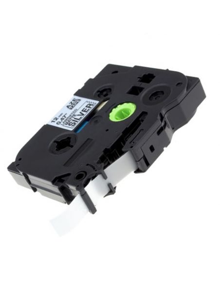 Brother TZe-M931 cinta metalizada 12mm x 8m compatible (negro sobre fondo plata mate)