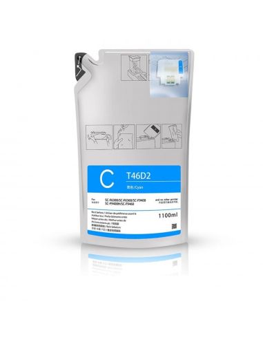 Epson T46D2 tinta compatible cian (C13T46D240)