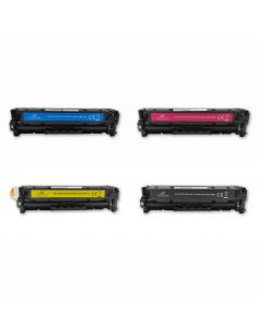PACK X 4 HP CF380X CF381A CF382A CF383A CMYK CARTUCHOS DE TONER COMPATIBLES Nº 312X
