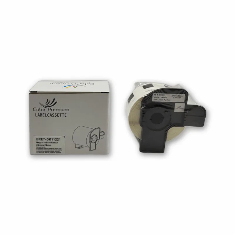 Comprar etiquetas Brother DK11221 compatibles 23x23mm al mejor precio