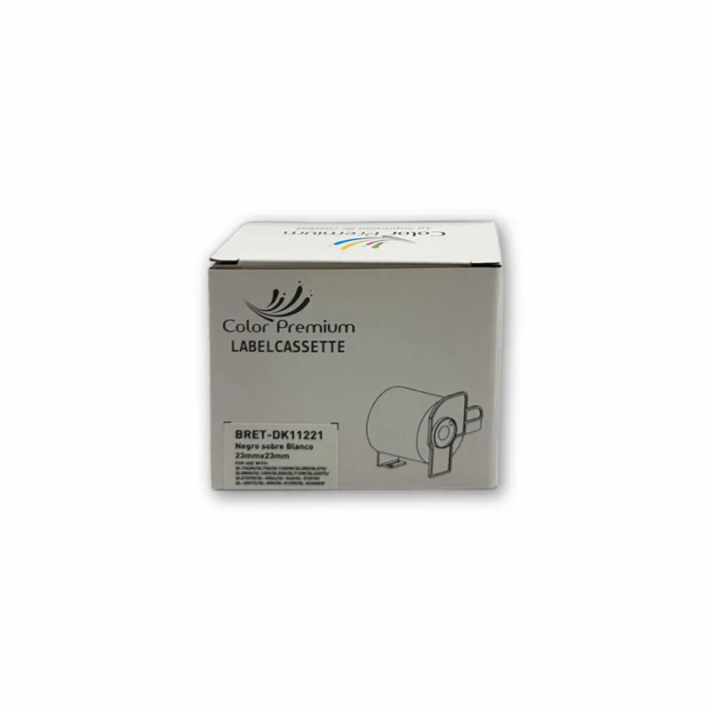 Brother DK11221 etiquetas de papel blanco adhesivo marca ColorPremium