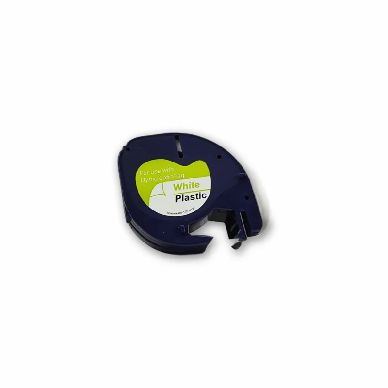 Recambio Dymo 91201 plástico negro sobre blanco 12mm x 4m con envío rápido