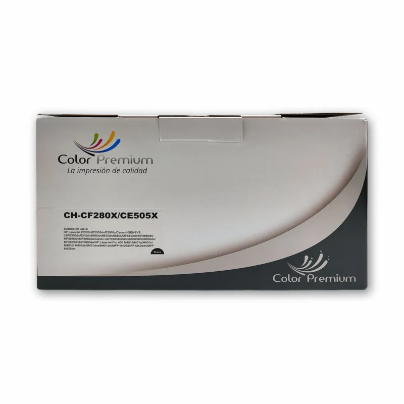 Tóner negro compatible con HP 05X CE505X ColorPremium rendimiento garantizado