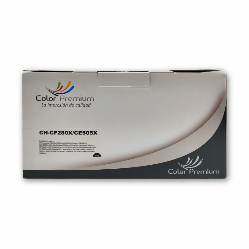 Toner negro HP 80X CF280X compatible económico para empresas ColorPremium
