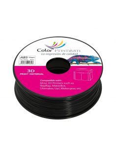 Bobina negra para impresora 3D ABS 1.75 mm 1KG