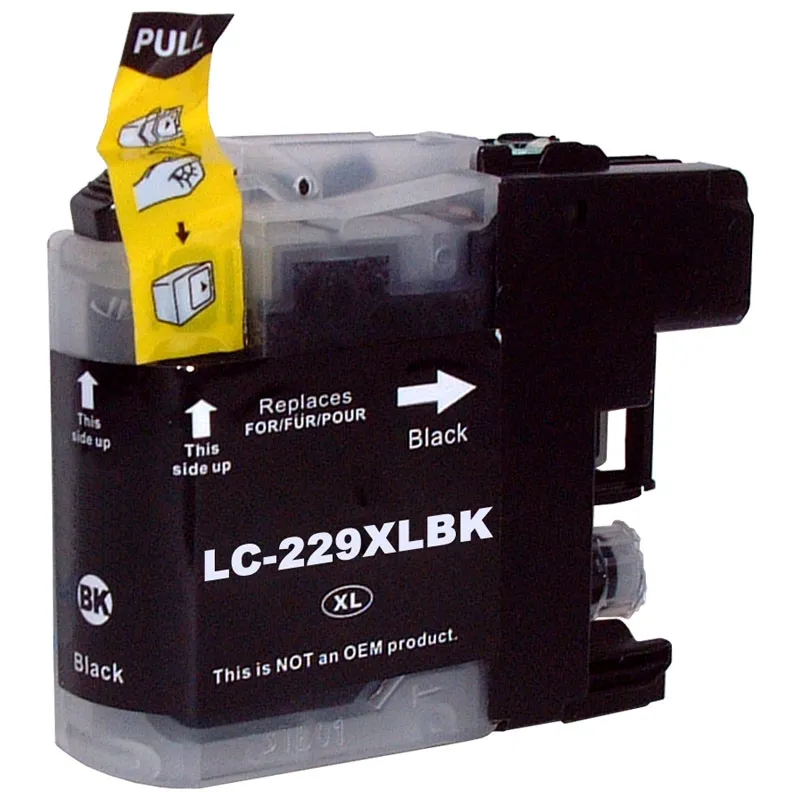 Cartucho de tinta Brother LC229 XL negro compatible con LC-229XL