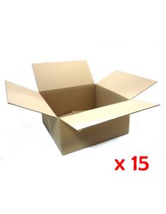 Caja de embalaje de canal simple medida 40x40x20 cm