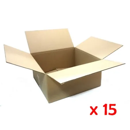 Caja de embalaje de canal simple medida 40x40x20 cm