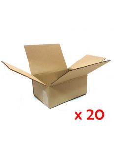 Caja de embalaje de canal simple medida 23.5x16.0x10.4 cm