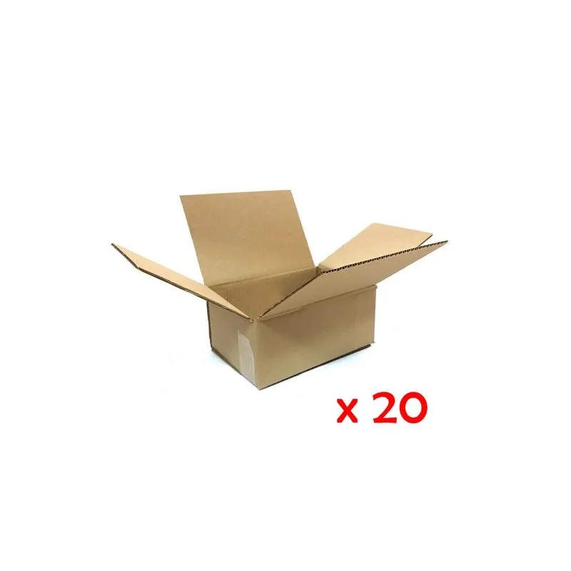 Caja de embalaje de canal simple medida 23.5x16.0x10.4 cm