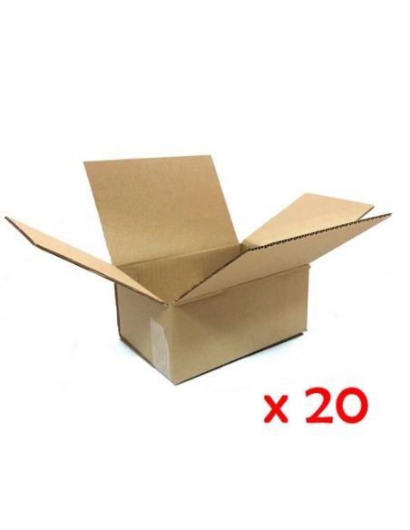 Caja de embalaje de canal simple medida 23.5x16.0x10.4 cm