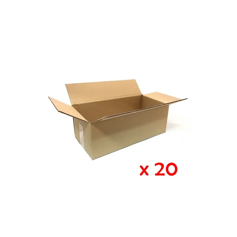 Caja de embalaje de canal simple medida 40x20x15.4 cm
