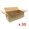 Caja de embalaje de canal simple medida 40x20x15.4 cm