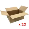 Caja de embalaje de canal simple medida 40x30x20.5 cm