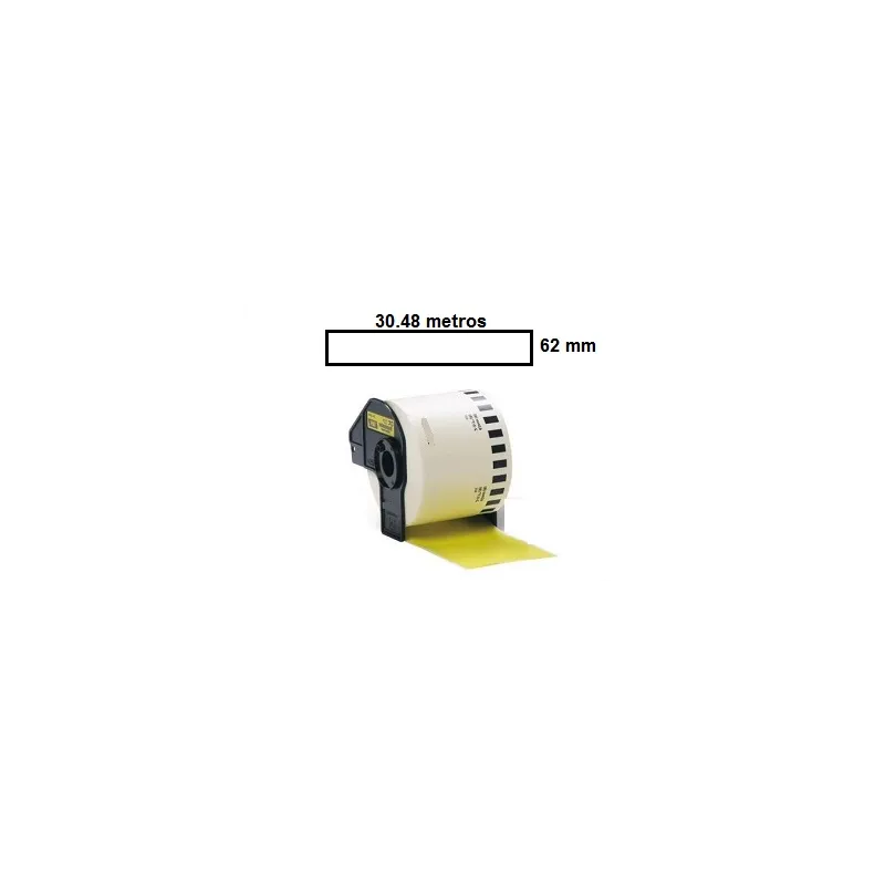 Brother DK44605 cinta continua,Recambio etiquetas compatible a