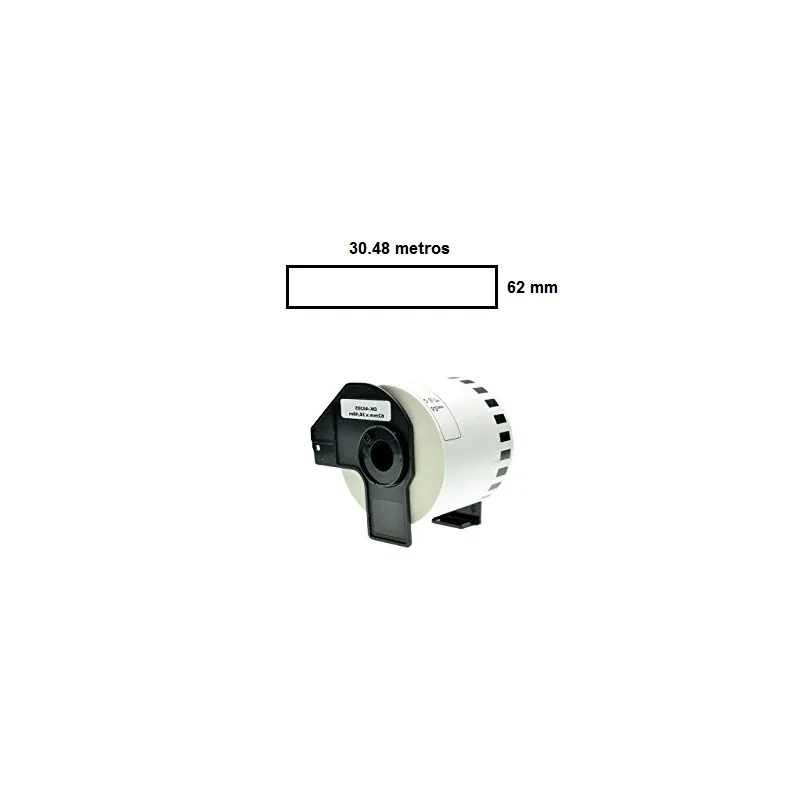 Brother DK44205 cinta continua, Recambio etiquetas compatible a