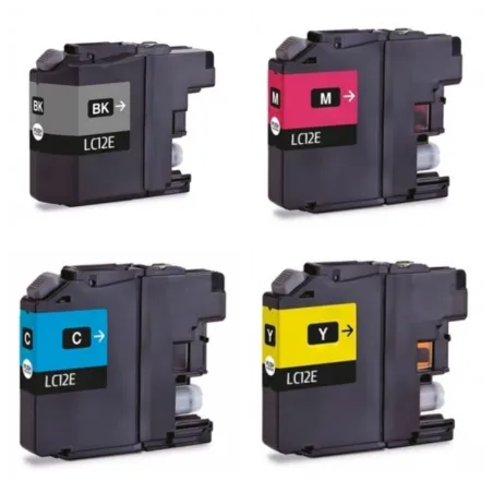 Cartucho de tinta LC12 compatible a Brother LC-12E