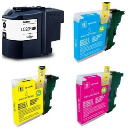 Cartucho de tinta LC22 compatible a Brother LC-22E