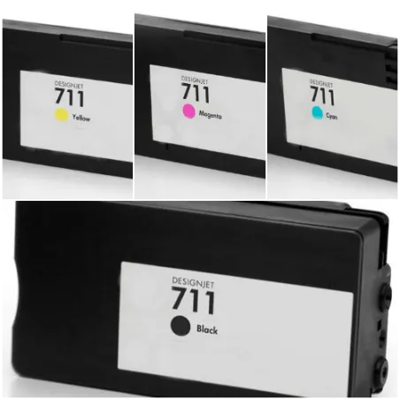 Cartucho de tinta HP711 HP 711 compatible al cartucho CZ133A