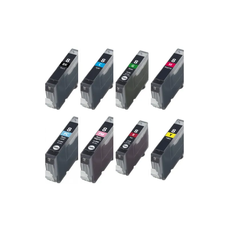 Cartucho de tinta CLI8 /CLI-8 compatible con Canon 0620B001 /