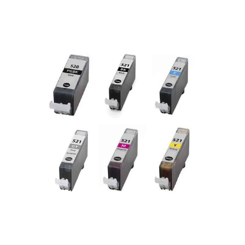 Cartucho de tinta PGI520 / CLI521 compatible 2932B001 /
