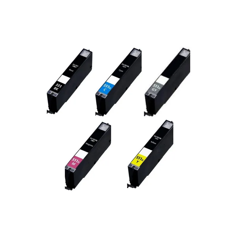 Cartucho de tinta CLI-551XL / CLI551 compatible 6443B001 /