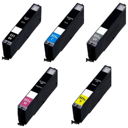 Cartucho de tinta CLI-551XL / CLI551 compatible 6443B001 /