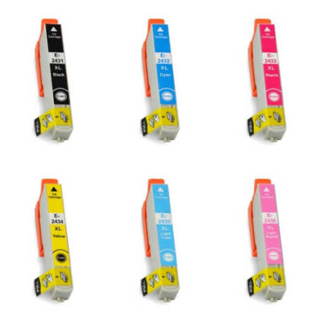 Cartucho de tinta 24XL / T2431 / T2432 / T2433 / T2434 / T2435