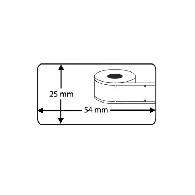 Rollo etiqueta Dymo 11352 54x25 mm compatible al original