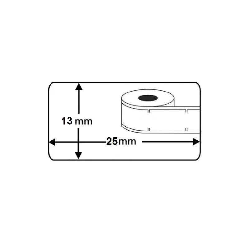 Rollo etiqueta Dymo 11353 25x13 mm compatible al original