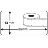 Rollo etiqueta Dymo 11353 25x13 mm compatible al original