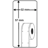 Rollo etiqueta Dymo 11354 57x32 mm compatible al original