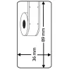 Rollo etiqueta Dymo 99012 89x36 mm compatible al original