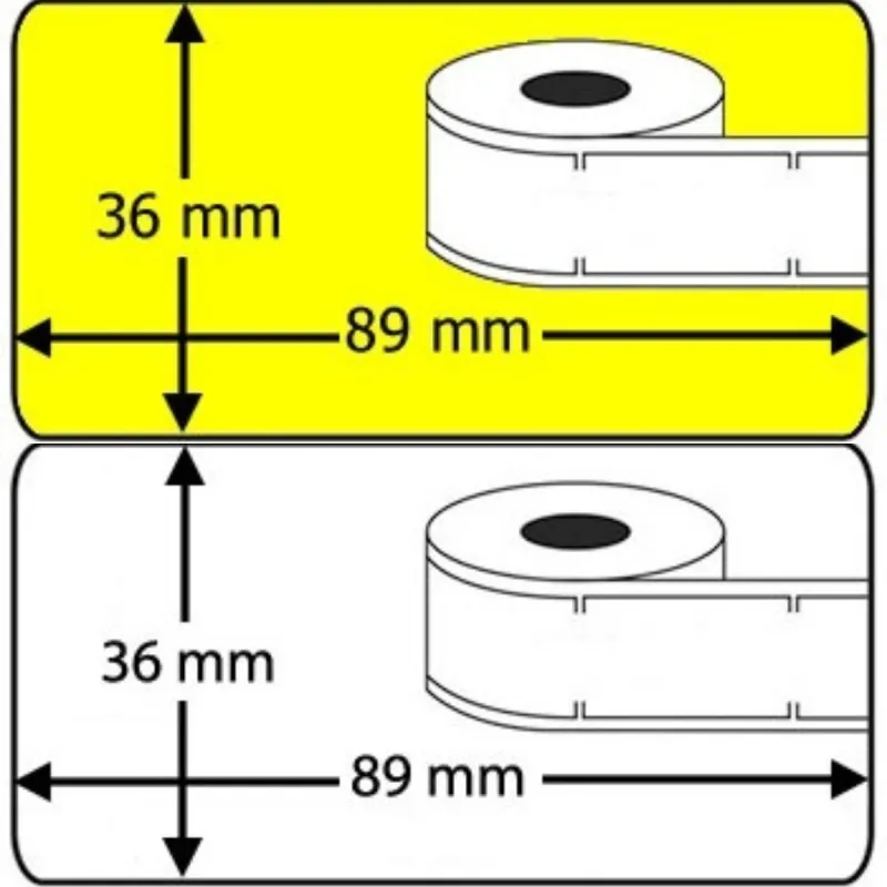 Rollo etiqueta Dymo 99012 89x36 mm compatible al original