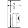 Rollo etiqueta Dymo 99014 101x54 mm compatible al original