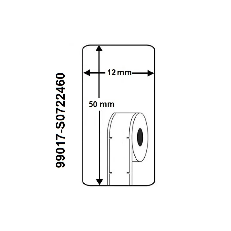 Rollo etiqueta Dymo 99017 50x12 mm compatible al original
